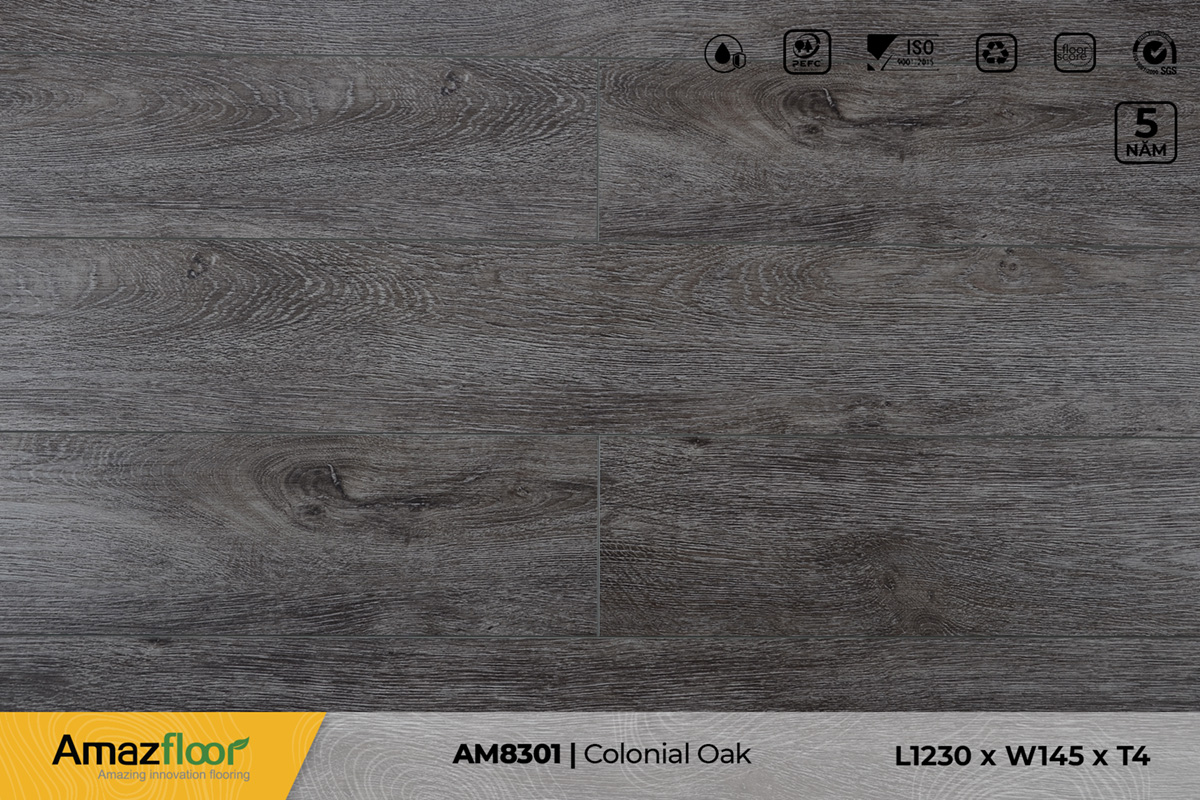 Sàn nhựa Amazfloor AM8301 Colonial Oak – 4mm