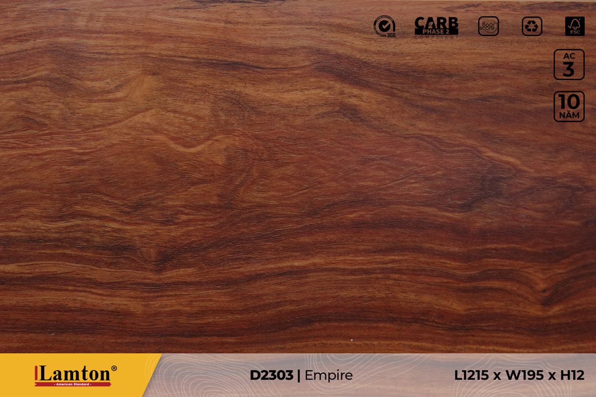 Sàn gỗ Lamton D2303 Empire – 12mm – AC3