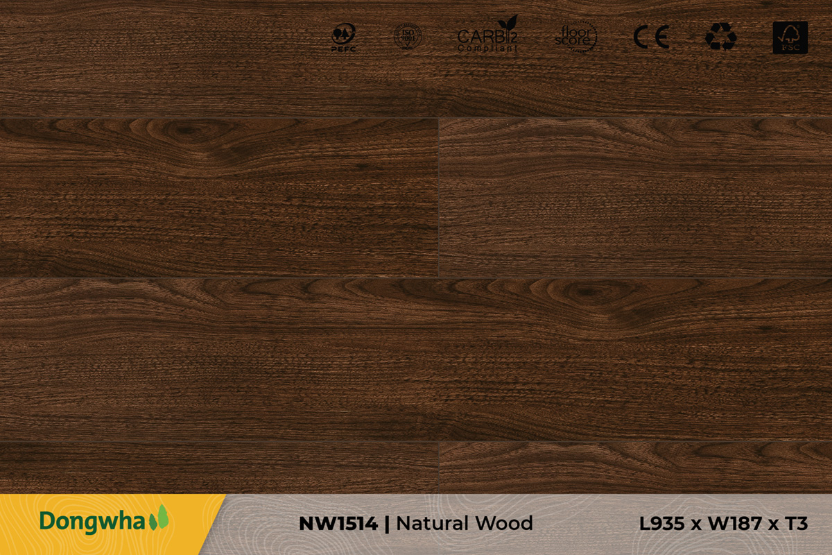 Sàn nhựa Dongwha NW1514 Natural Wood – 3mm