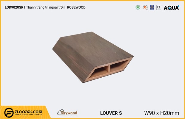 Lam nhựa giả gỗ ngoài trời loại vát dẹt