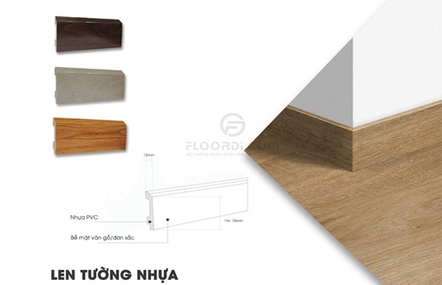 Nẹp gỗ chân tường