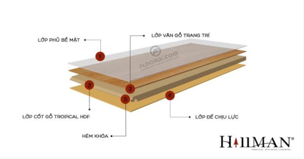 Cấu tạo ván sàn Hillman