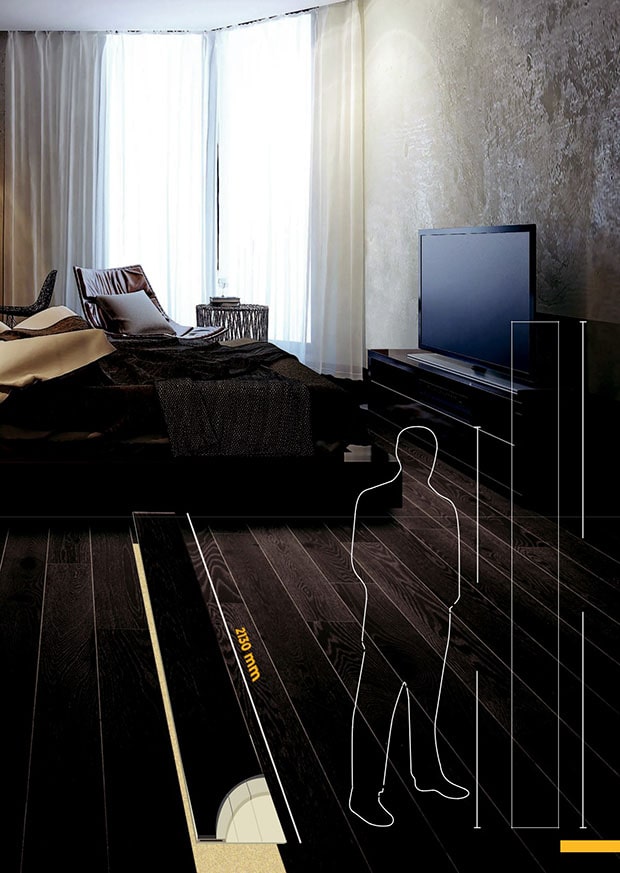 King size của sàn gỗ kỹ thuật tự nhiên