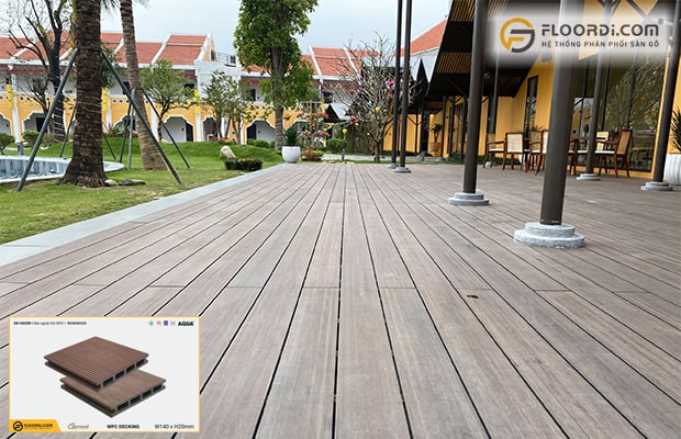 Sàn gỗ WPC ngoài trời có độ bền cao hơn vỉ nhựa