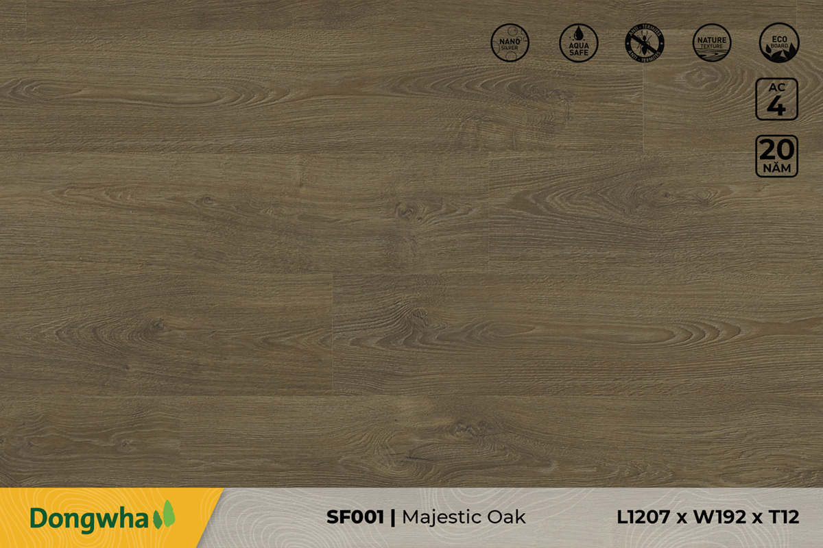 Sàn gỗ SF001 – Majestic Oak – 12mm