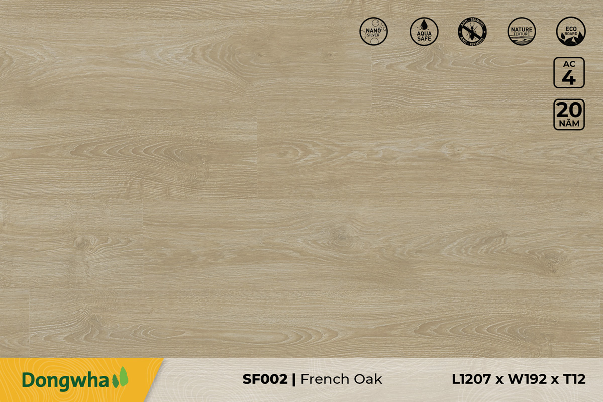 Sàn gỗ SF002 – French Oak – 12mm