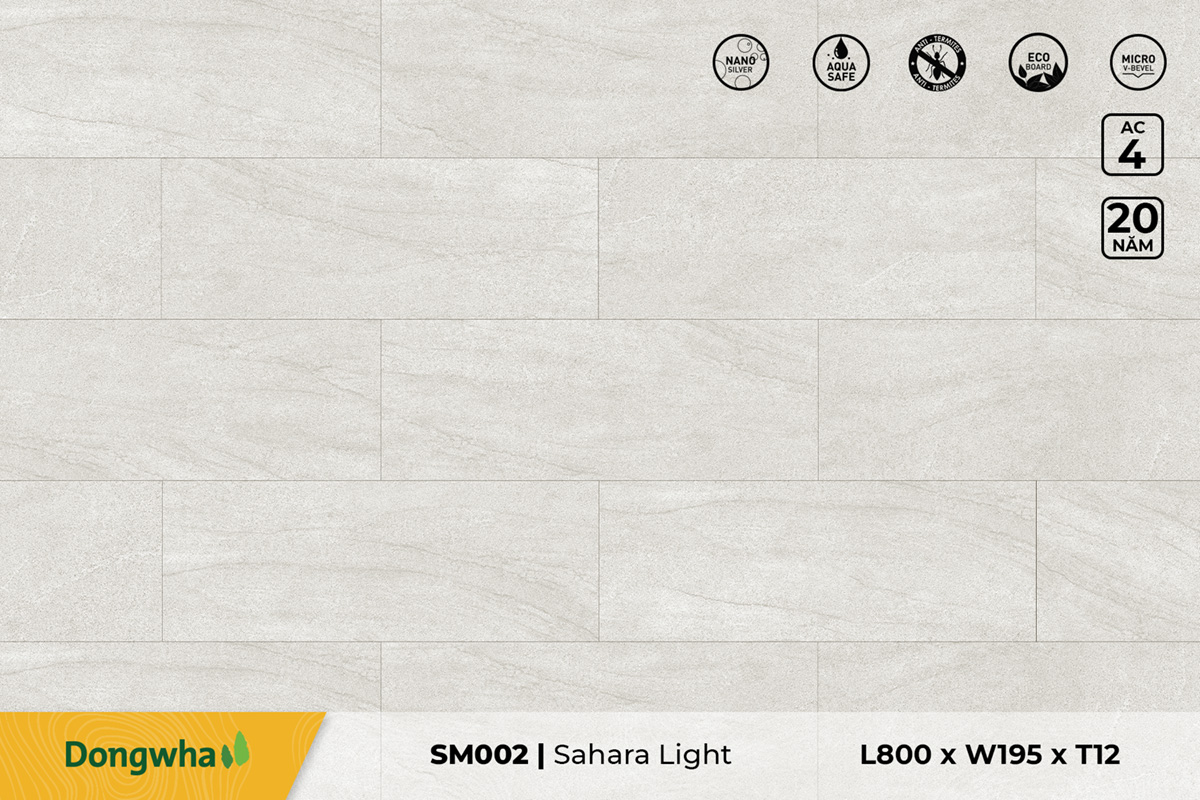 Sàn gỗ SM002 – Sahara Light – 12mm