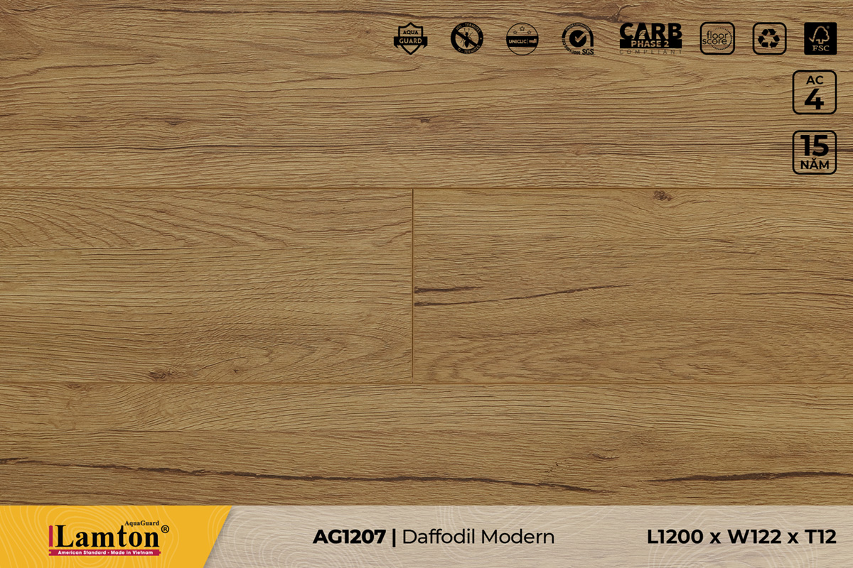 Sàn gỗ AG1207 Daffodil Modern – 12mm – AC4