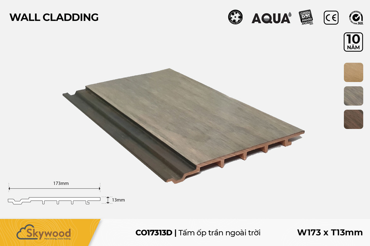 Tấm Ốp tường – Ốp trần CO17313D – Driftwood – 13mm