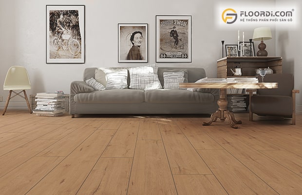 Phối đồ nội thất với sàn gỗ đúng cách giúp cân bằng không gian cho nhà người mệnh Kim
